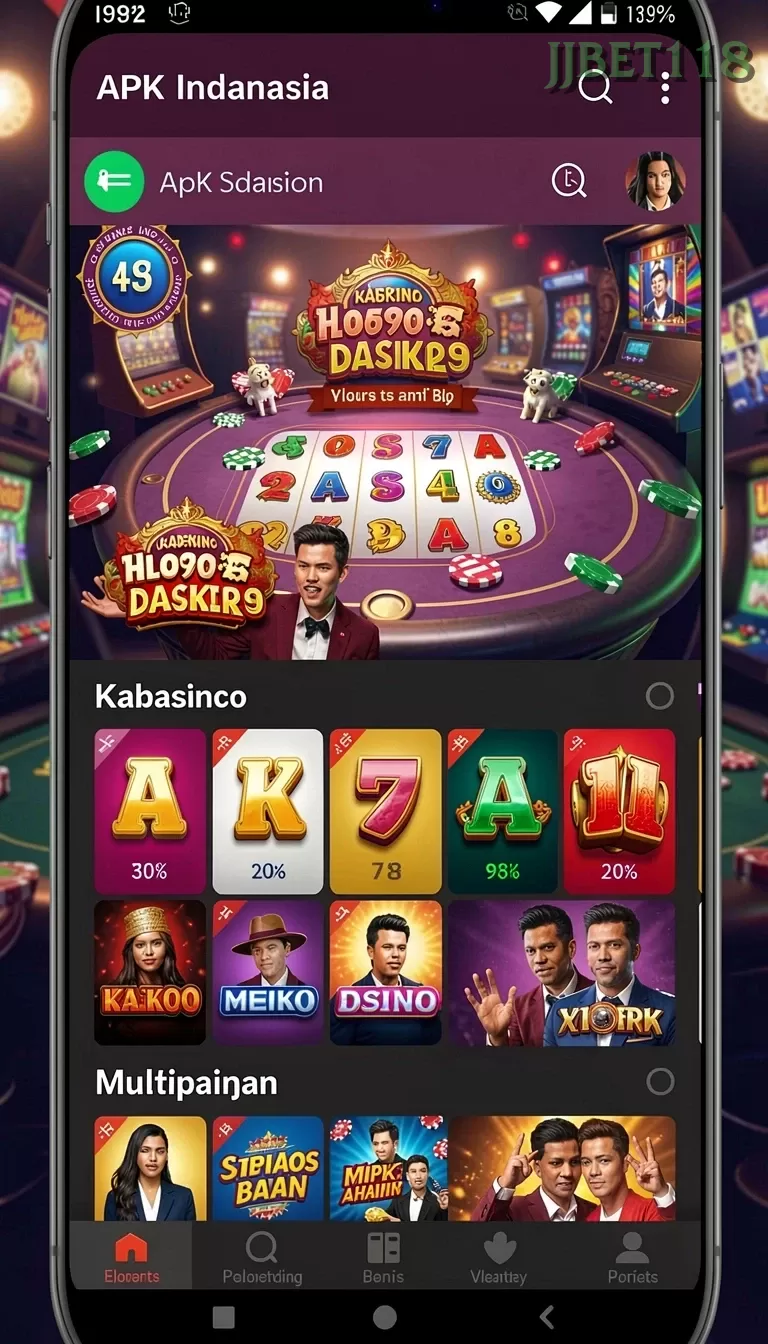 Cuplikan layar APEK88 — menu navigasi