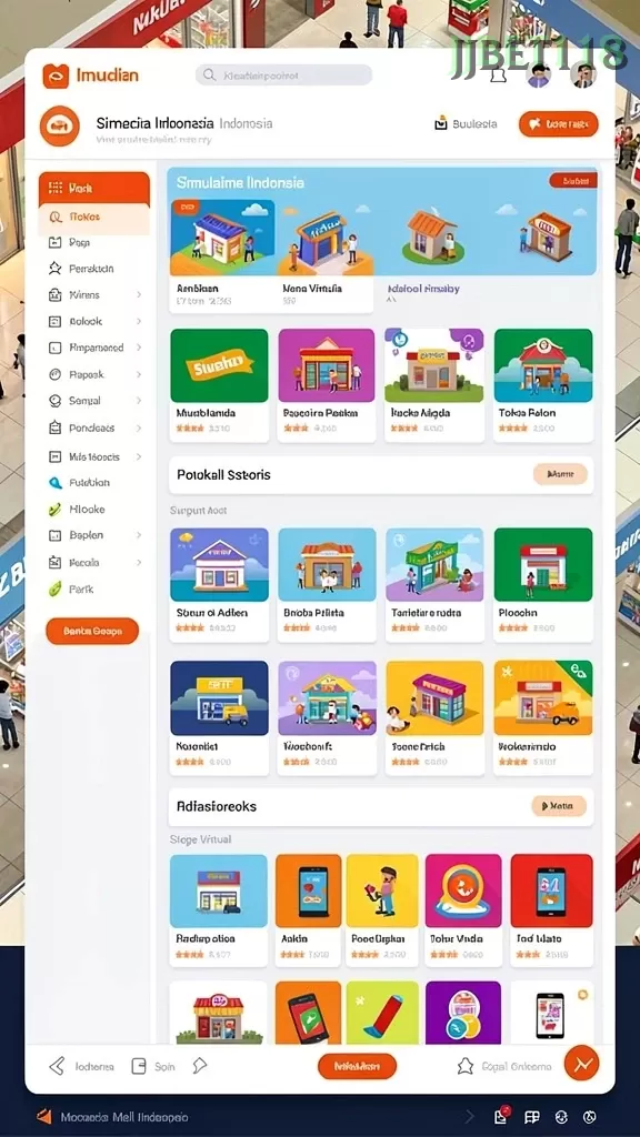 Cuplikan layar QQ222 — menu navigasi