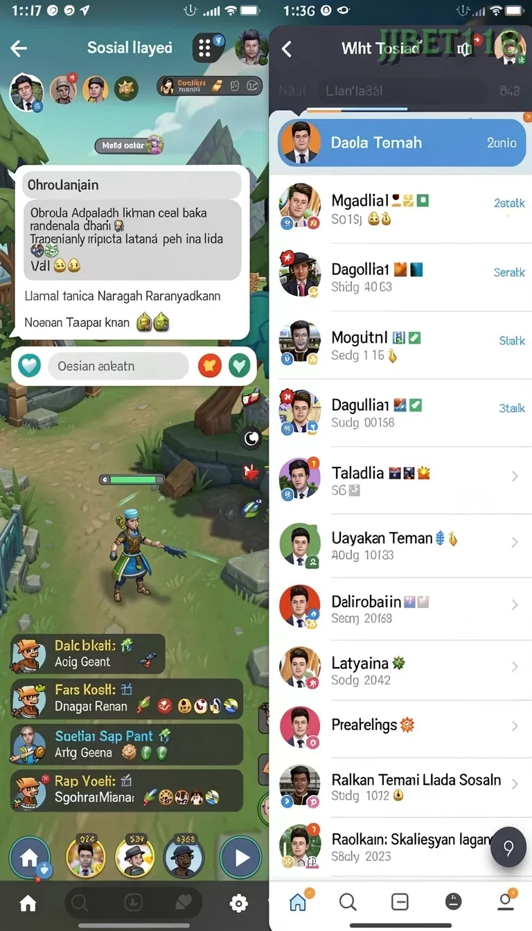Cuplikan layar HOT985 — menu navigasi